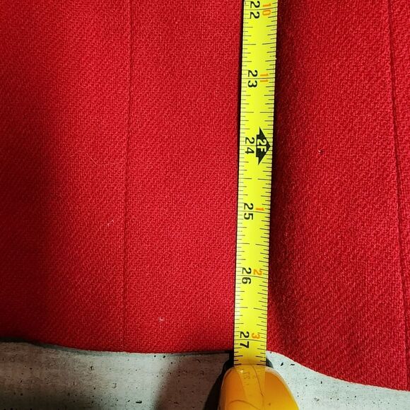 Stephen Douglas womens red blazer 100% new wool anchor design buttons holiday - Picture 7 of 8